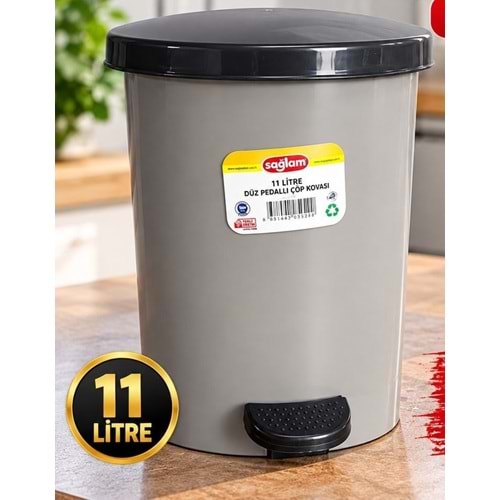SAĞLAM 926 NO 2 DÜZ PEDALLI İÇ KOVALI ÇÖP 11 LT *8*