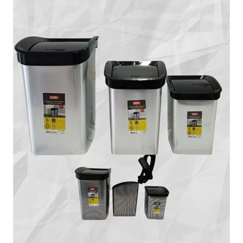 ÖZER D090 SMART 3 LÜ METALİZE KLİK ÇÖP SET *1*