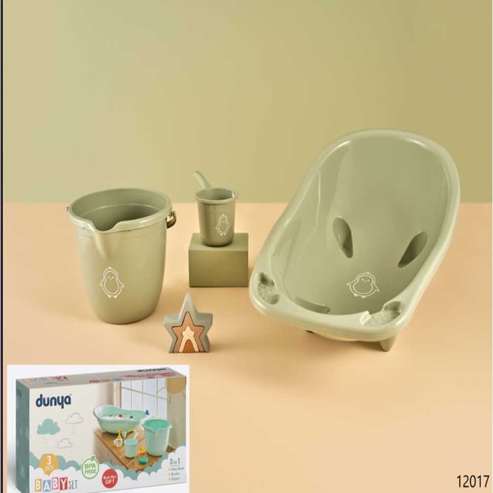DÜNYA PLASTİK 12017 3 LÜ BABY SET (FİLE HEDİYELİ) *1*