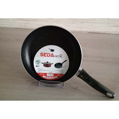 SEDA METAL 22 CM GRANİT TEK KULP TAVA