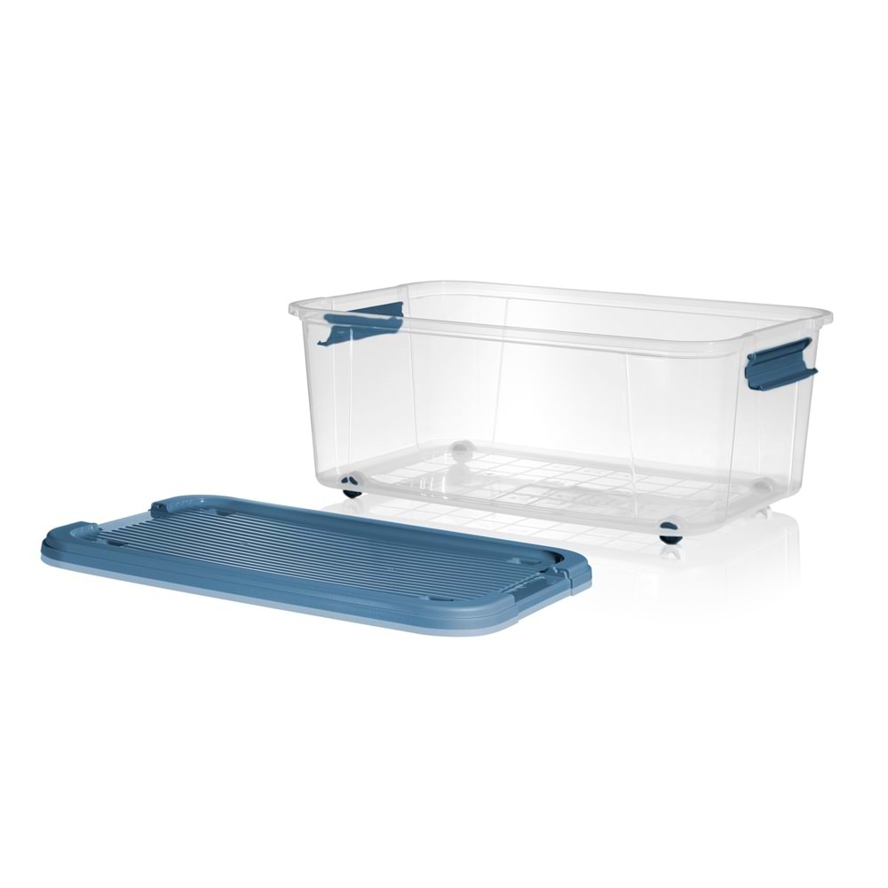 MOİ PLASTİK 1020 MİX 50 LT DİKDÖRTGEN SAKLAMA KABI *5*