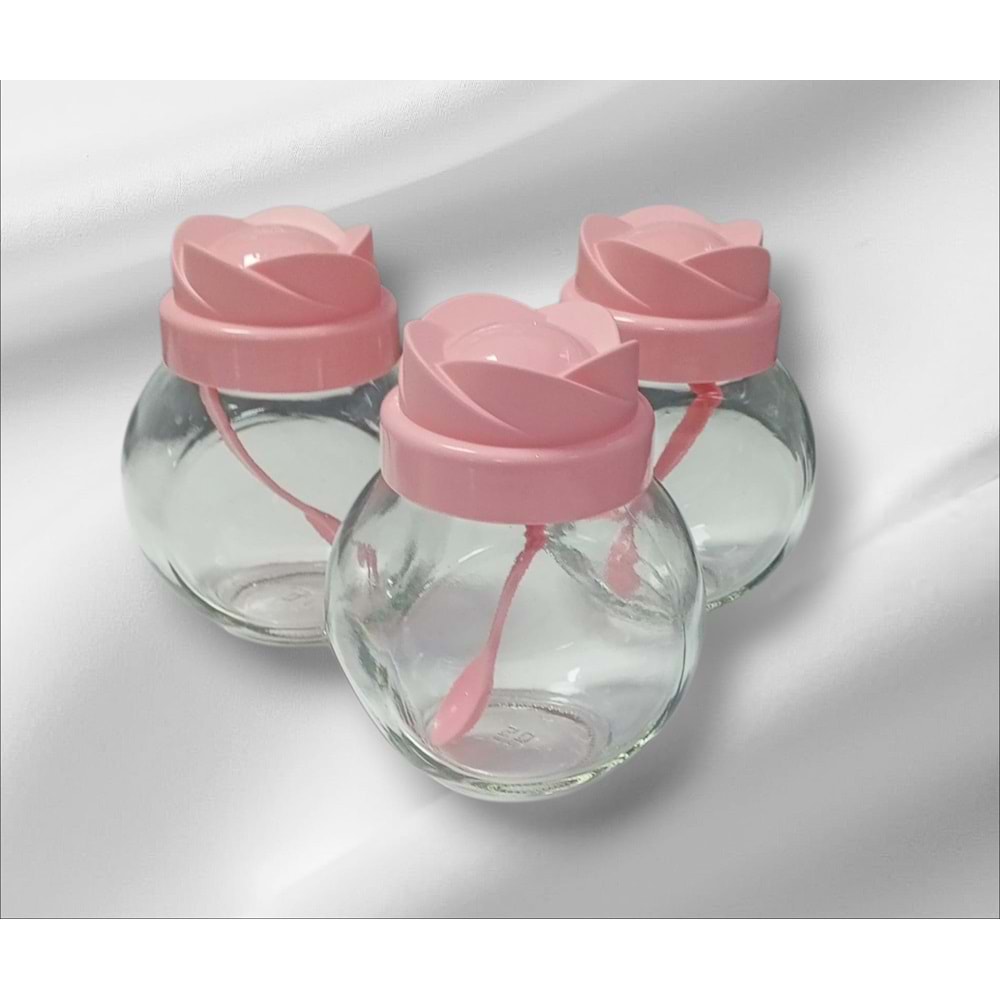 QS PLASTİK S2121 3LÜ 750 CC ÇİFT DİPLİ TOMURCUK KAVANOZ *6*