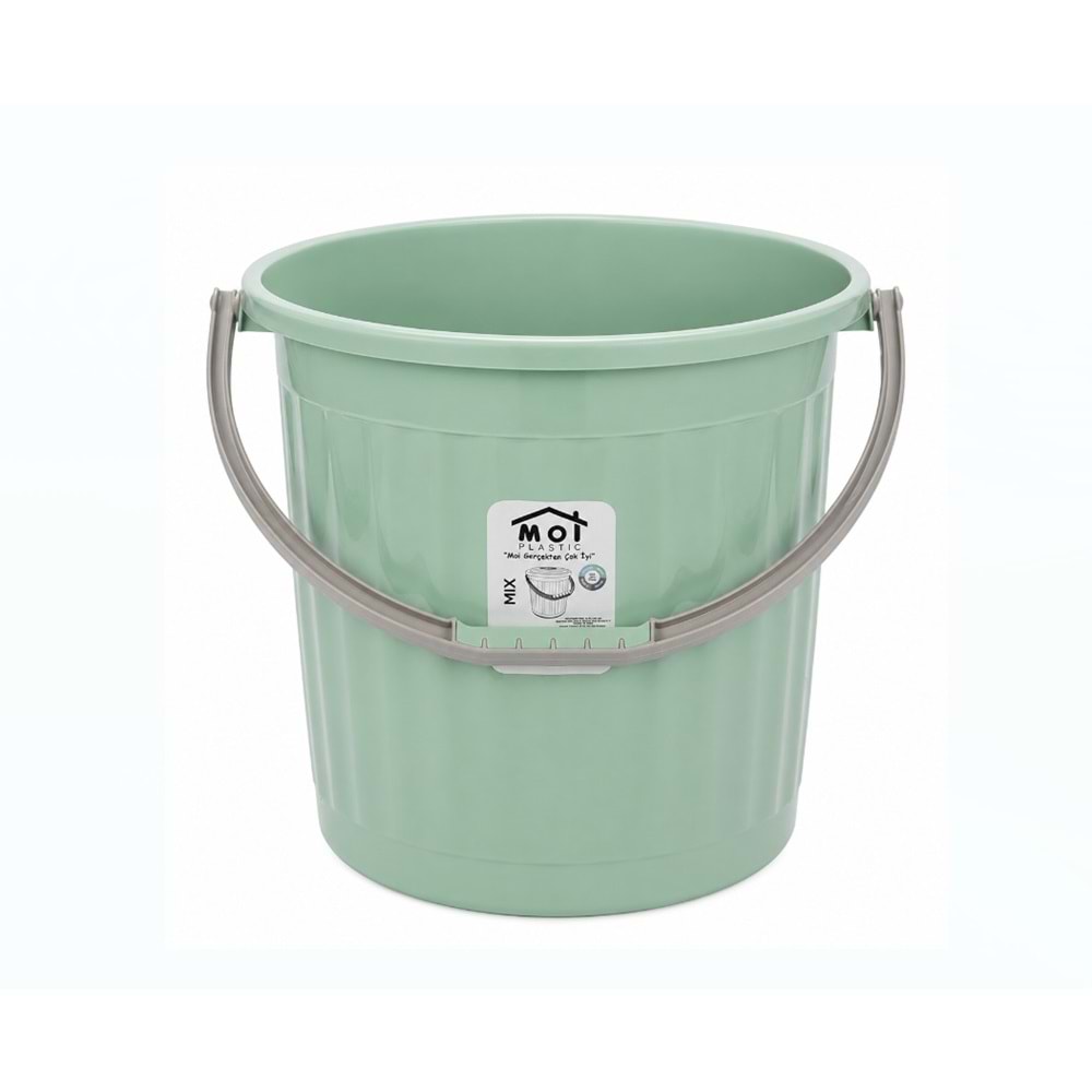 MOİ PLASTİK M153 KAPAKSIZ SU KOVASI RENKLİ 20 LT *16*